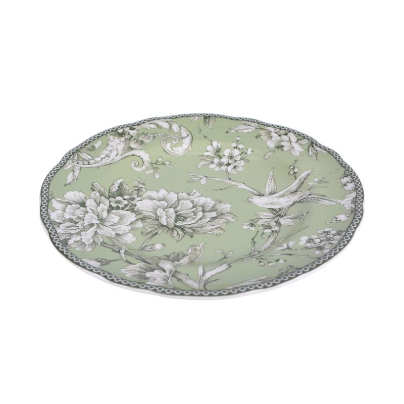 Adelaide Sage Porcelain 12 Pc Dinnerware Set