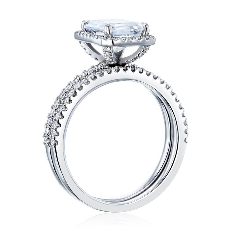 Annello by Kobelli 14k Gold Emma Forever One Moissanite Bridal Set (DEF/VS, DEF/VS)