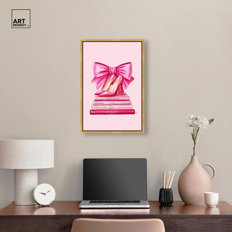 Roseate Runway Reads Canvas by Art Remedy
