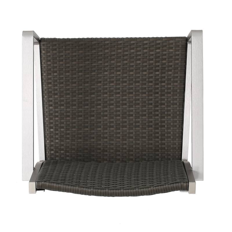 Cape Coral Outdoor 5-piece Aluminum Square Bar Set by Christopher Knight Home