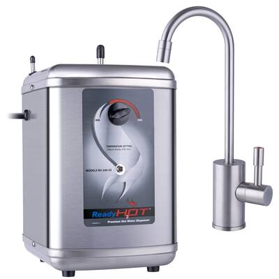 Ready Hot 200 Instant Hot Water Tank, 1-Handle Brushed Nickel Faucet