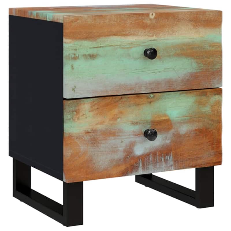 vidaXL Bedside Cabinet 15.7"x13"x18.1" Solid Wood