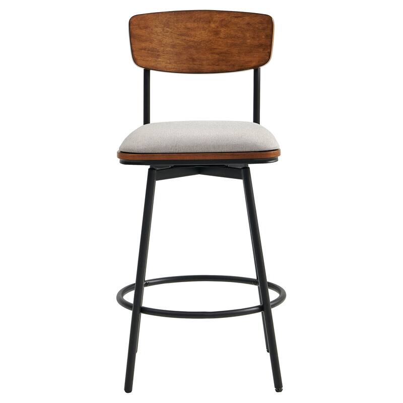 Spruce & Spring Claire Swivel Counter Height Bar Stool Set
