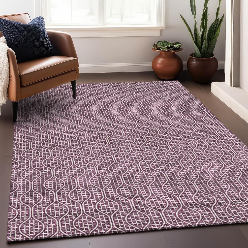 Premium Washable Super Soft Modern Teardrop Mayfield Rug