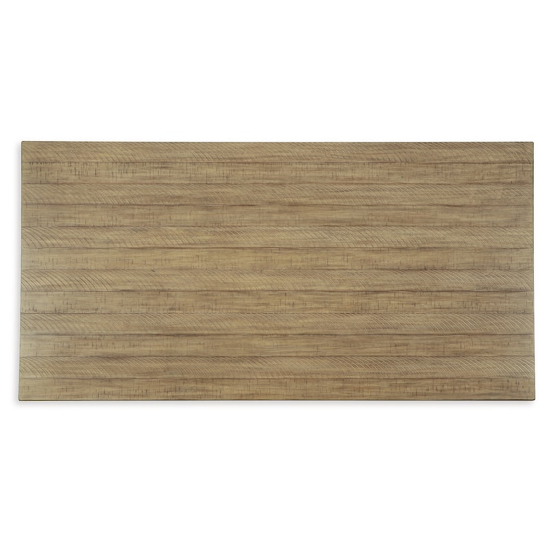 Signature Design by Ashley Charterton Two-tone Brown Dining Table - 82"W x 42"D x 30"H