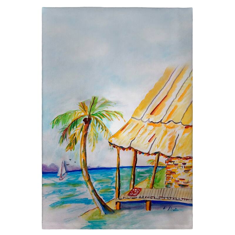 Palms & Hut Guest Towel - 20x20