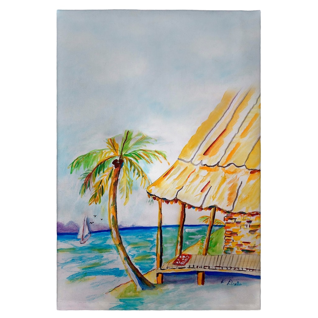 Palms & Hut Guest Towel - 20x20