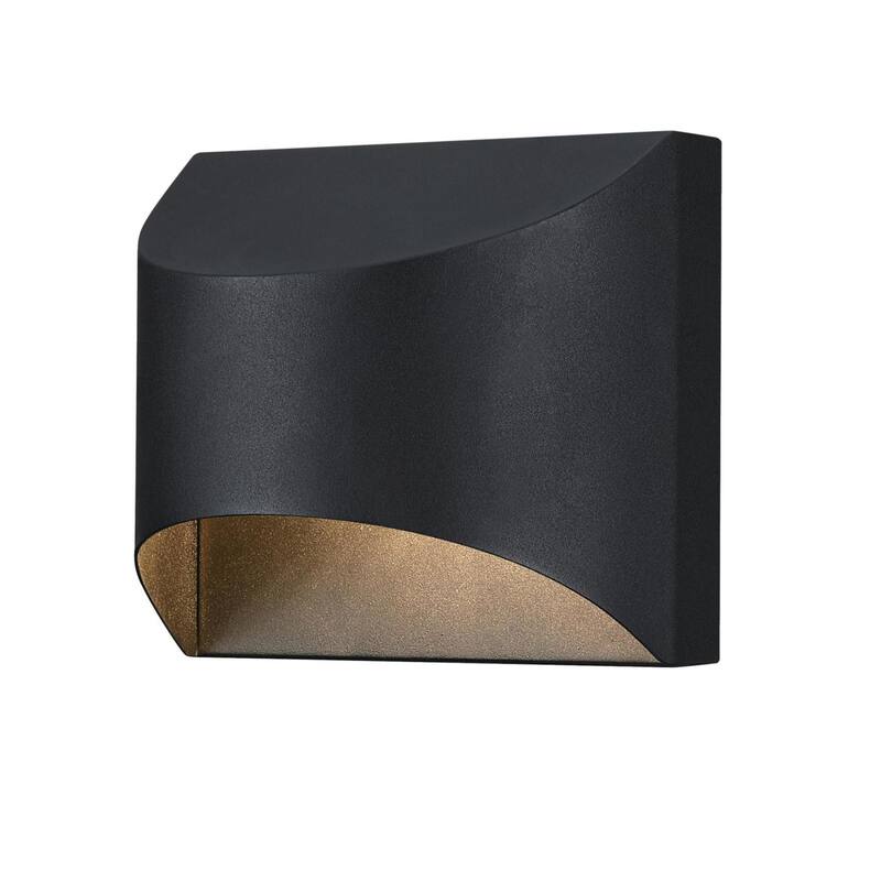 Westinghouse Lighting Nardella One Light Dimmable LED Outdoor Wall Fixture, Dark Sky Friendly, Textured Black Finish - 1-Light