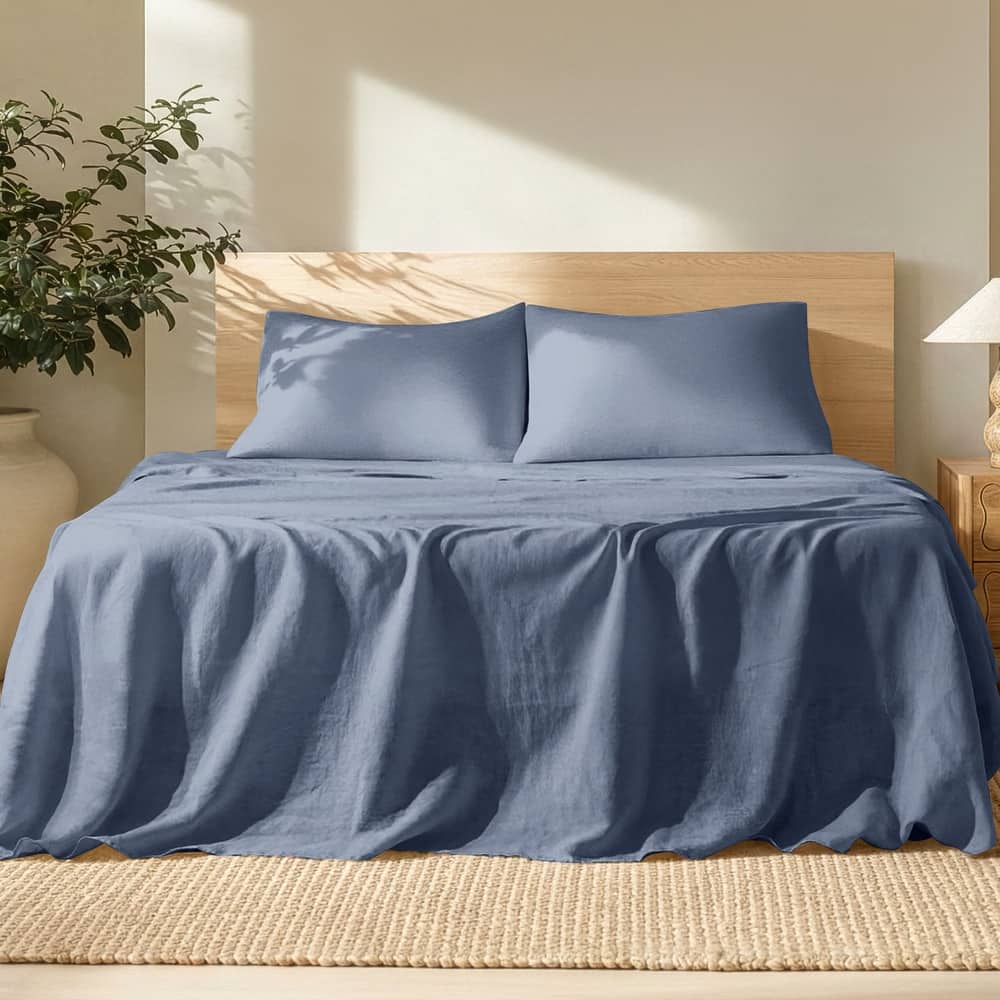 Bare Home Linen Sheet Set - Ultra-Soft Luxury