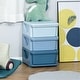 preview thumbnail 3 of 41, Fully remove the bins Kids Storage Unit Dresser Blue - 3-drawer