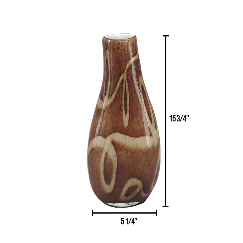 Springdale 15.75"H Gourd Hand Blown Art Glass Vase