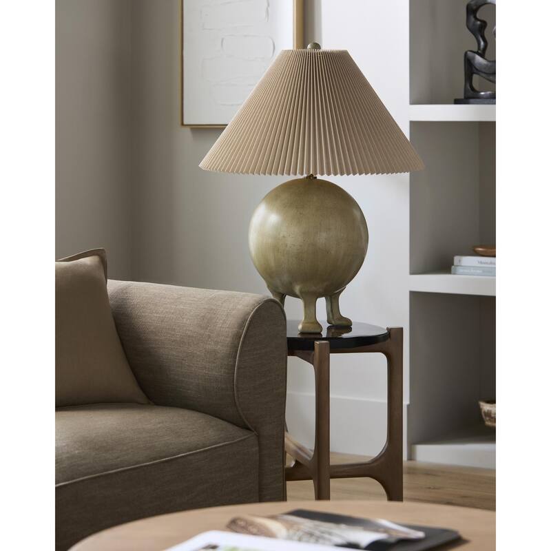 Livabliss Xian Bohemian & Eclectic Accent Table Lamp - Light Gray