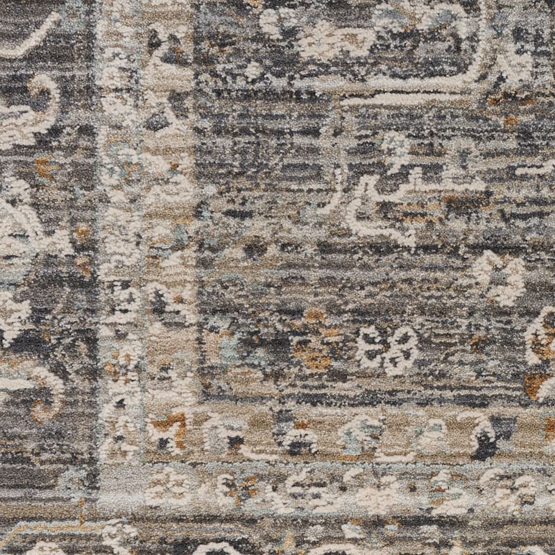 Nourison Nyle Indoor only Grey Persian Area Rug