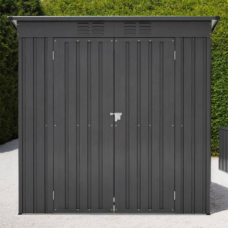 6' x 4' Outdoor Storage Metal Shed, Waterproof Tool Storage Shed - 71.9"(L) x 47"(W) x 68"(H)