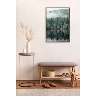 Kate and Laurel Sylvie Evergreen Reflections Framed Canvas by Emiko and Mark Franzen of F2Images