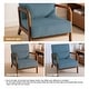 preview thumbnail 137 of 161, 25" W Mid Century Upholstered Wood Accent Chair with Pillow