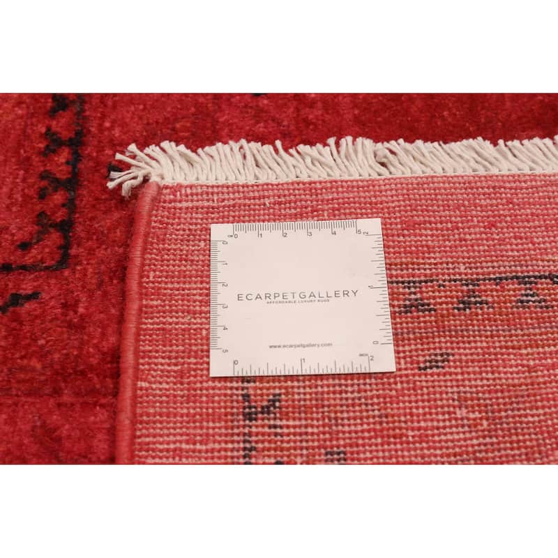 ECARPETGALLERY Hand-knotted Vibrance Dark Coral Wool Rug - 9'0 x 11'9
