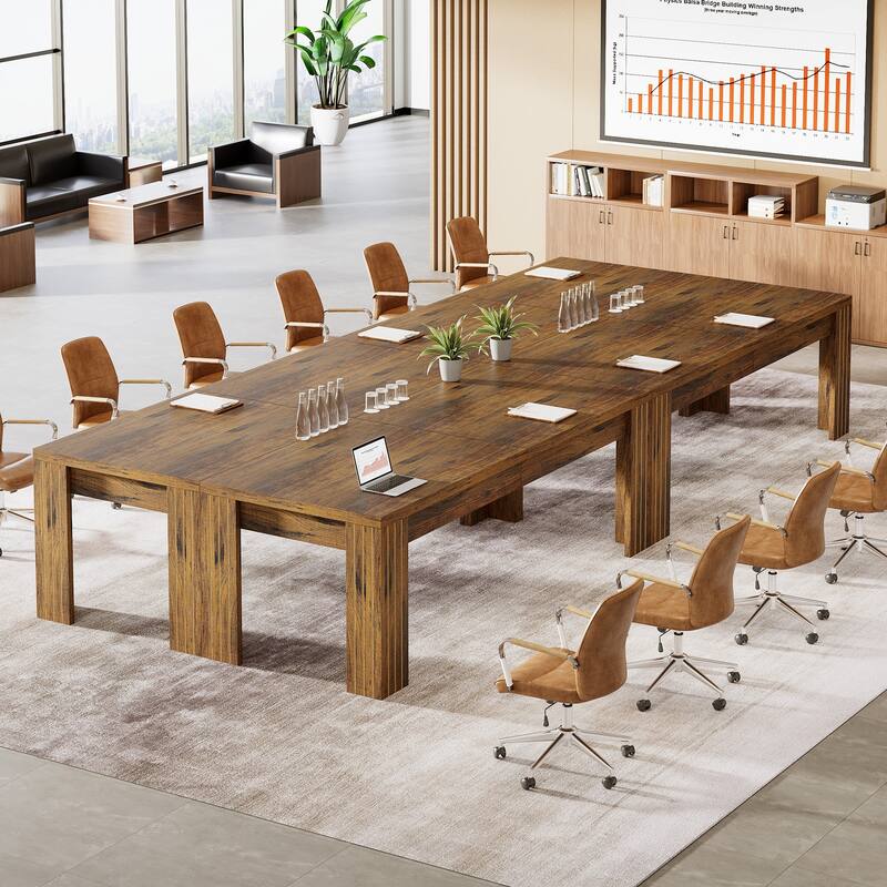 78.74 Inch Rectangular Conference Room Table for 6-8 People - 78.74" W x 27.56" D x 29.53" H