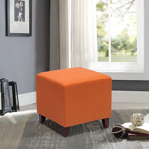 Adeco Simple British Style Passionate Cube Ottoman Footstool