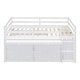 preview thumbnail 13 of 33, Modern Full Size Loft Bed with Retractable Writing Desk and 4 Drawers and Lateral Portable Desk and Shelves