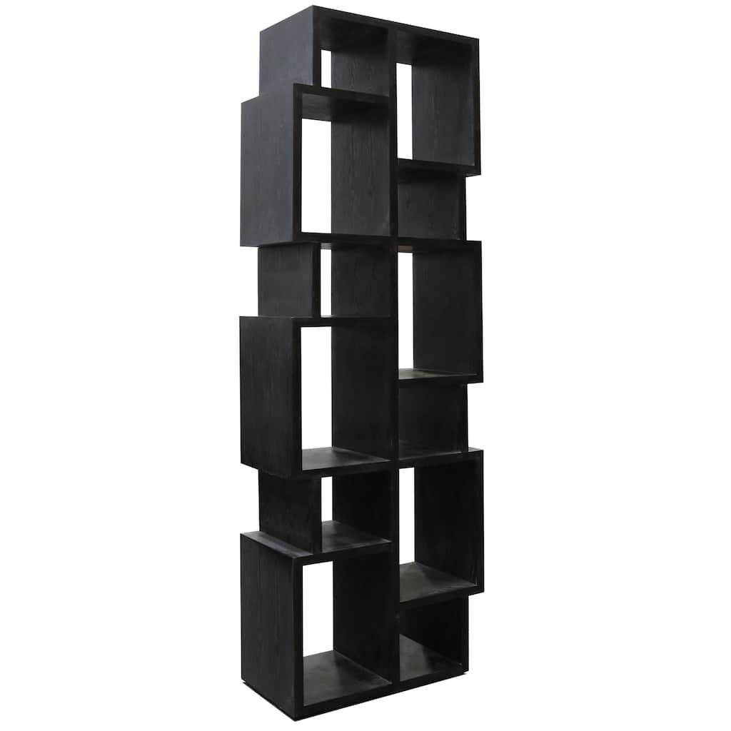 Harp & Finial - Warrington Bookcase - Black Finish On Hardwood