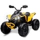 preview thumbnail 1 of 28, 12V Kids ATV, Bombardier Licensed Ride on Toy Car Yellow