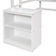 preview thumbnail 15 of 43, Full size Loft Bed with Desk, Writing Board and Drawers Cabinet, White