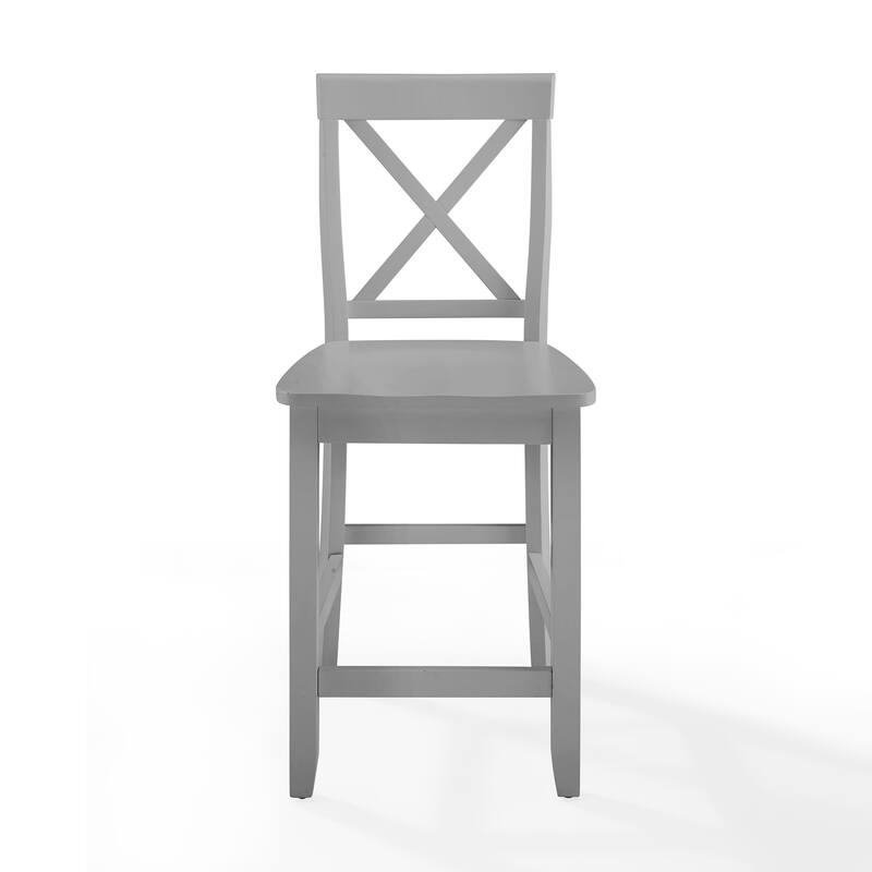 Crosley X-Back 2Pc Counter Stool Set - 21 "W x	44 "D x 11 "H