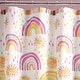 preview thumbnail 2 of 0, Rainbows and Suns Shower Curtain - Pink/Purple - 72x72