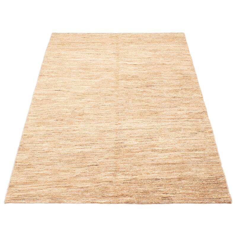 ECARPETGALLERY Flat-Weave Natural Beige Wool Tapestry Kilim - 5'2 x 8'0