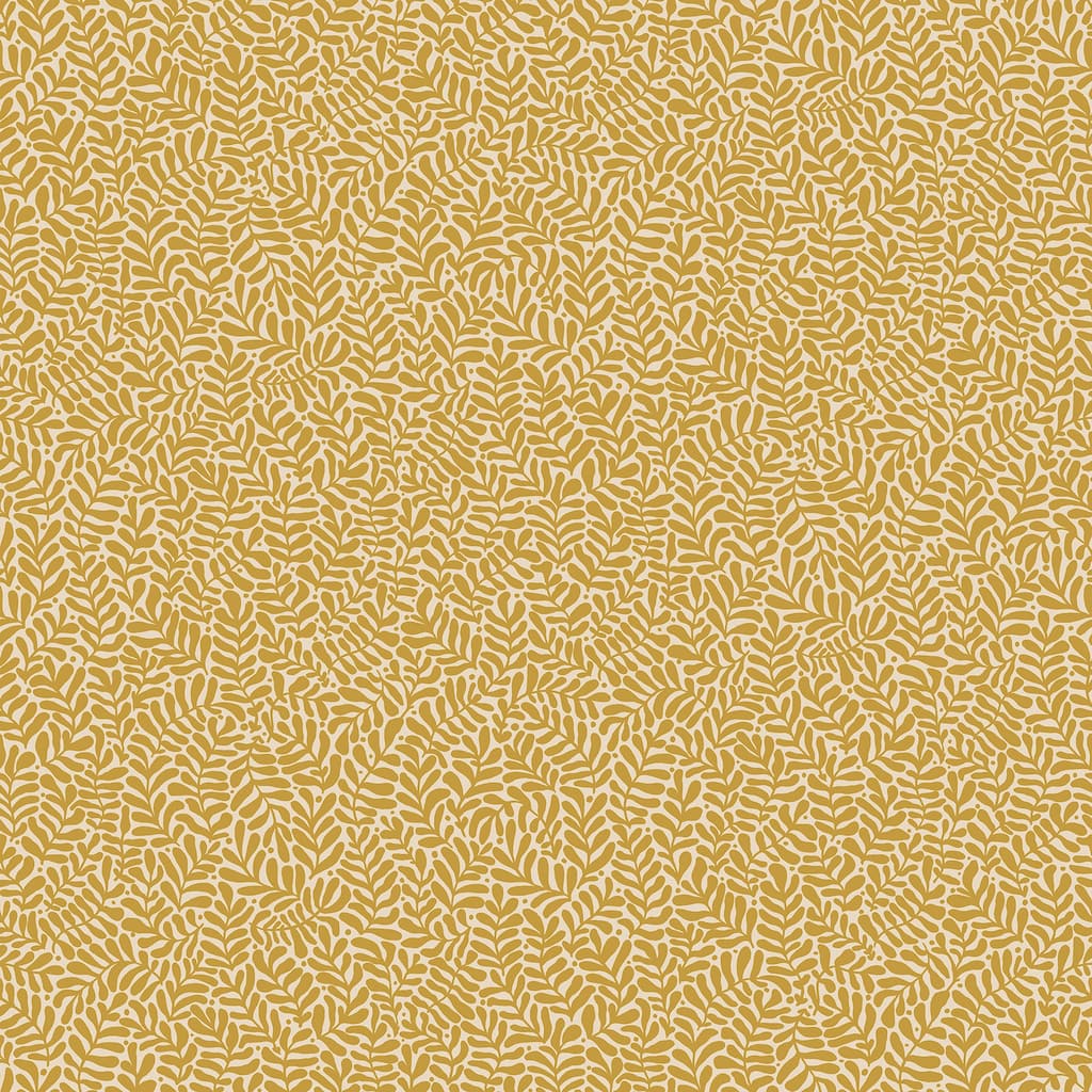 A-Street Prints Anna Mustard Fern Trail Wallpaper