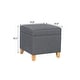 preview thumbnail 86 of 149, Adeco Square Storage Ottoman 17 inch Footstool