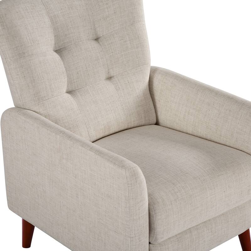 Aurora Comfy Manual Recliner with Wood Base