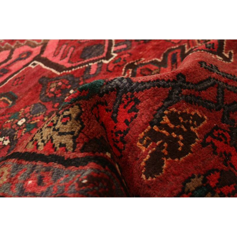 ECARPETGALLERY Hand-knotted Andelz Red Wool Rug - 3'7 x 6'7