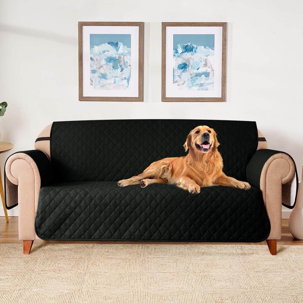 Subrtex Reversible Sofa Slipcover with Elastic Straps Furniture Protector for Pet