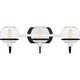 preview thumbnail 1 of 3, Phoenix 3-Light Matte Black Vanity Light - Matte Black - 22.25
