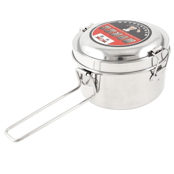 Kitchen Deliberate Clasp Closures Stainless Steel Storage Lunch Box Bucket