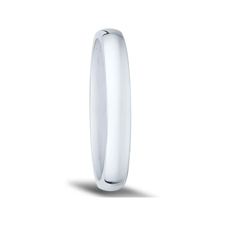 Platinum 3mm Domed Comfort Fit Wedding Band