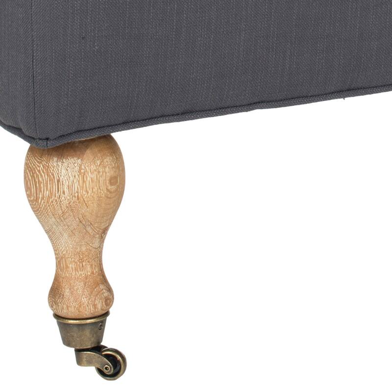 SAFAVIEH Tari Pillowtop Grey/ Sage Bench - 0 - 52" W x 21" D x 19" H - 52Wx21Dx19H