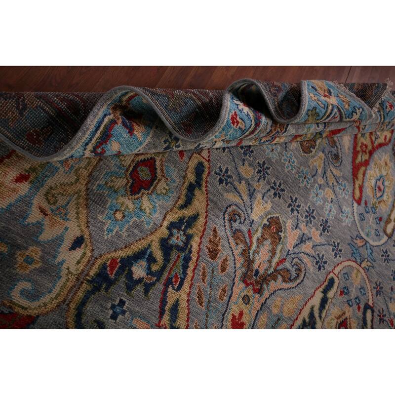 Oushak Indian Area Rug Handmade Wool Carpet - 8'1"x 9'7"
