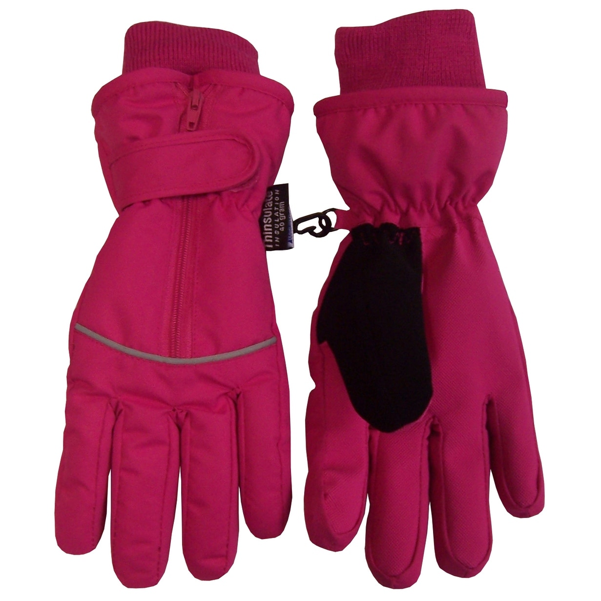 NIce Caps Kids Glow in the Dark Skeleton Waterproof Thinsulate Gloves
