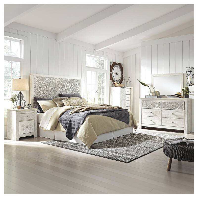 Signature Design by Ashley Paxberry White Dresser and Mirror