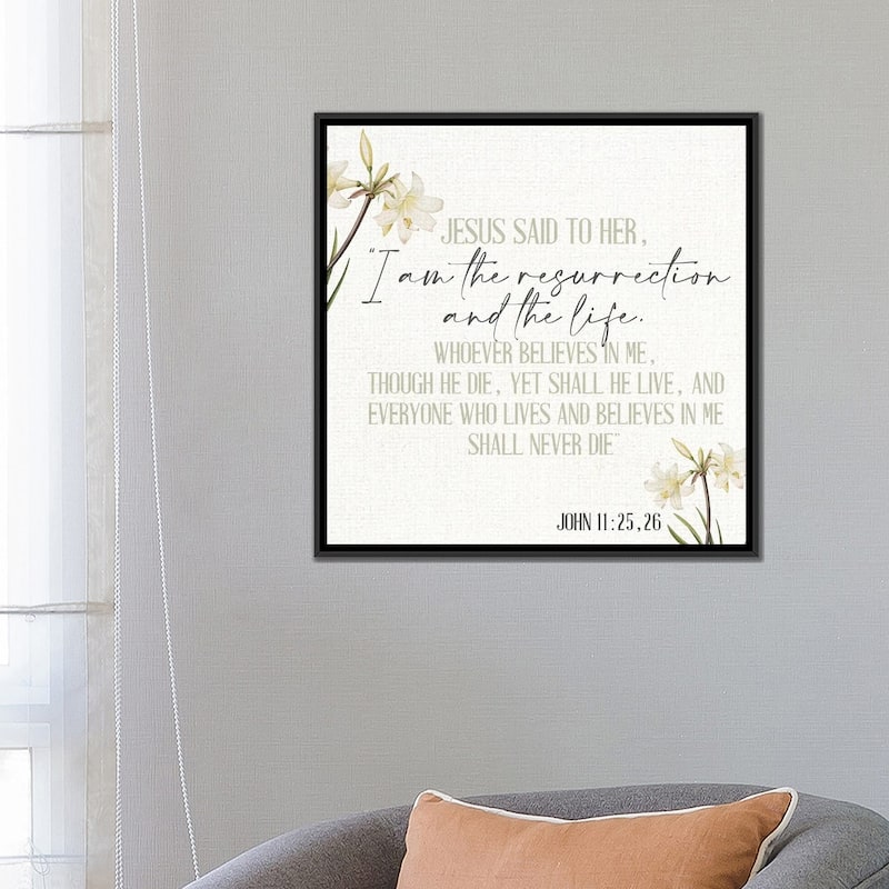 iCanvas "Jesus Said" by Kimberly Allen Framed Canvas Print