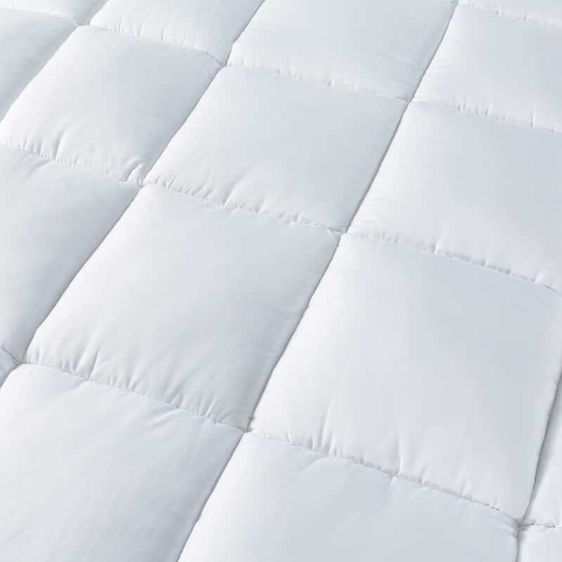Premium Overfilled Mattress Topper - White