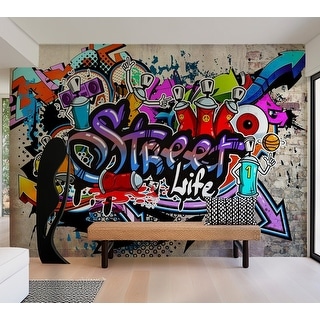 Street Art Wallpaper Wall Mural Street Game Graffiti Bed Bath