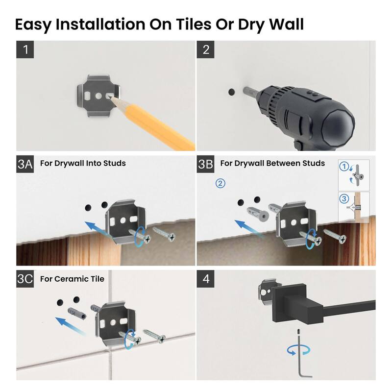 Cube 5-Piece Bathroom Hardware Set