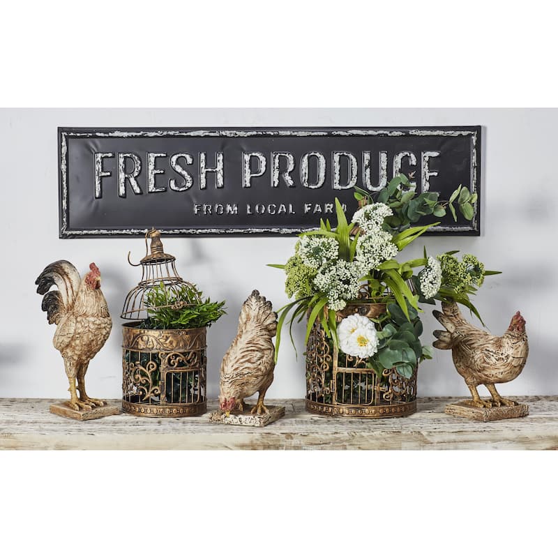 Metal Sign Wall Decor - Brown - Roche River Decor