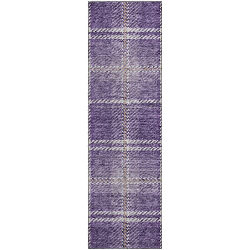 Premium Washable Super Soft Plaid Mayfield Rug