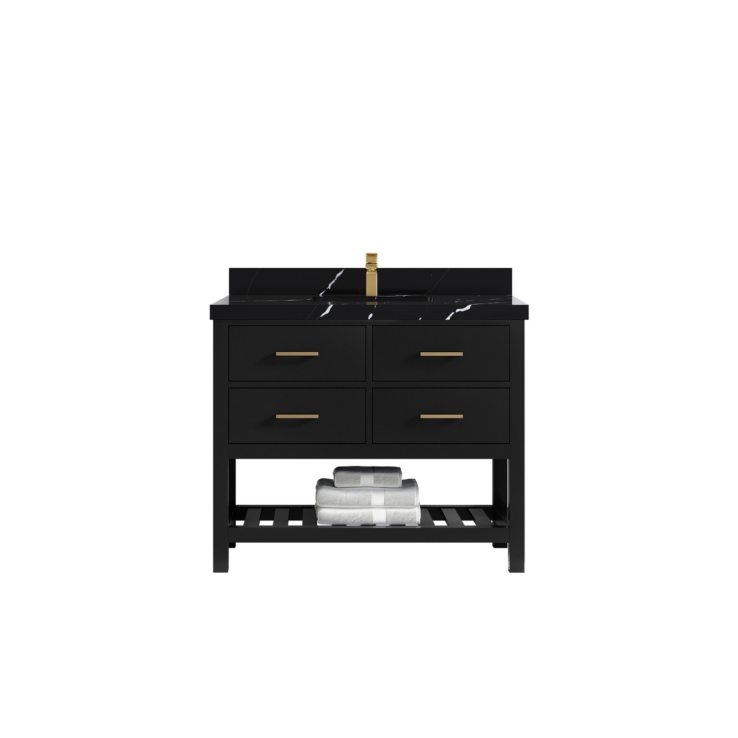 Willow Collections 42 in. W x 22 in. D Parker Single Sink Bathroom Vanity with Countertop