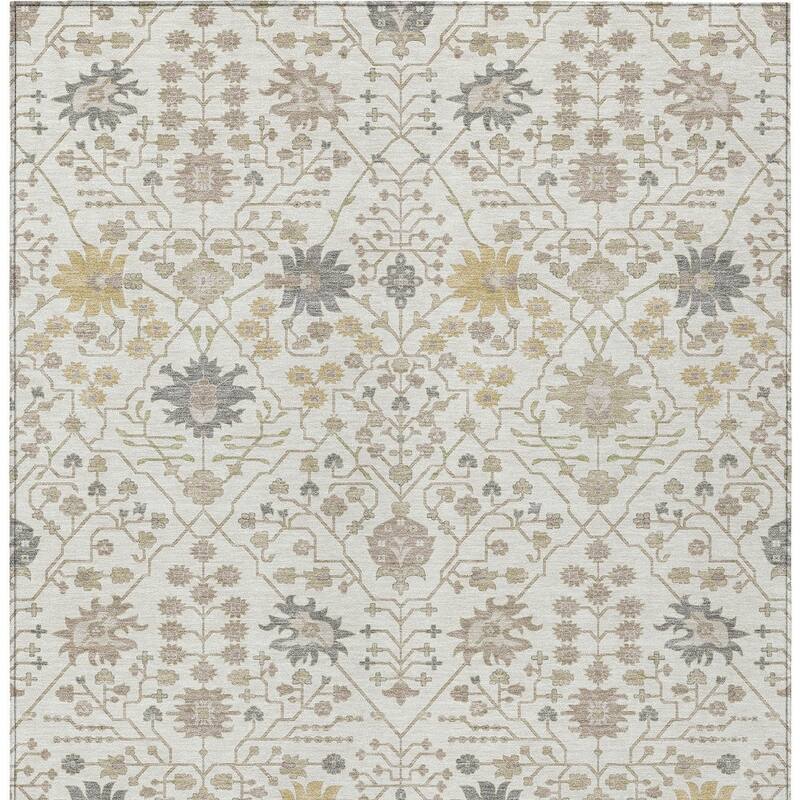 HomeRoots Oriental Traditional Rectangle Outdoor Rug